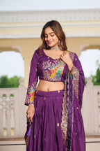 Vichitra Silk Festive Lehenga