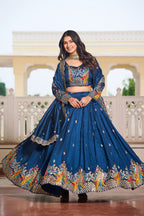 Vichitra Silk Festive Lehenga