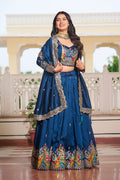 Vichitra Silk Festive Lehenga
