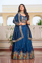 Vichitra Silk Festive Lehenga