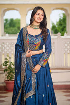 Vichitra Silk Festive Lehenga