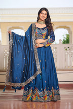 Vichitra Silk Festive Lehenga