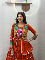Gamathi Work Wedding Cotton Lehenga