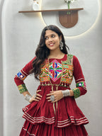 Gamathi Work Wedding Cotton Lehenga