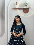 Hand Work Cotton Lehenga