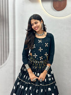 Hand Work Cotton Lehenga