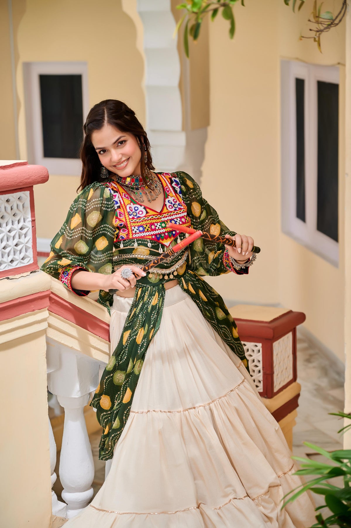 Gamathi Work Festive Cotton Lehenga