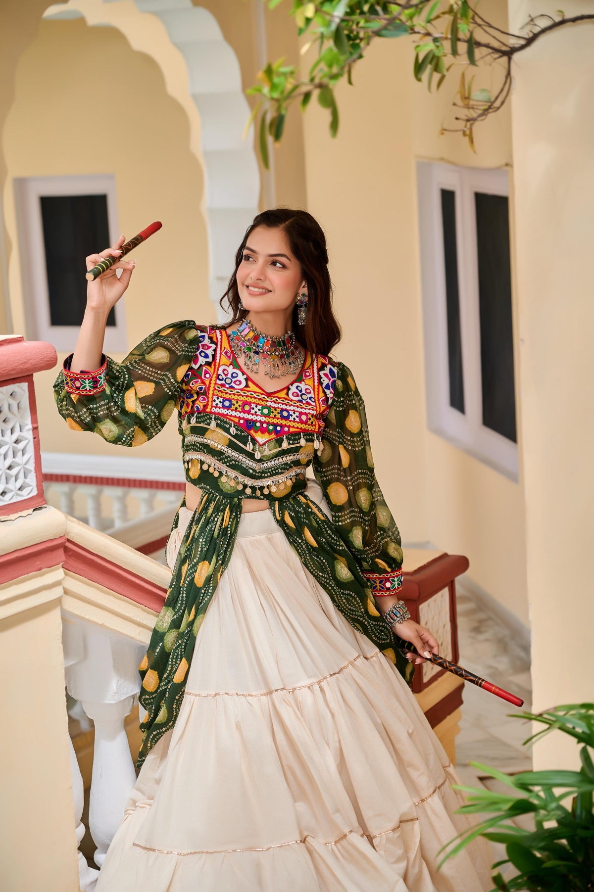Gamathi Work Festive Cotton Lehenga