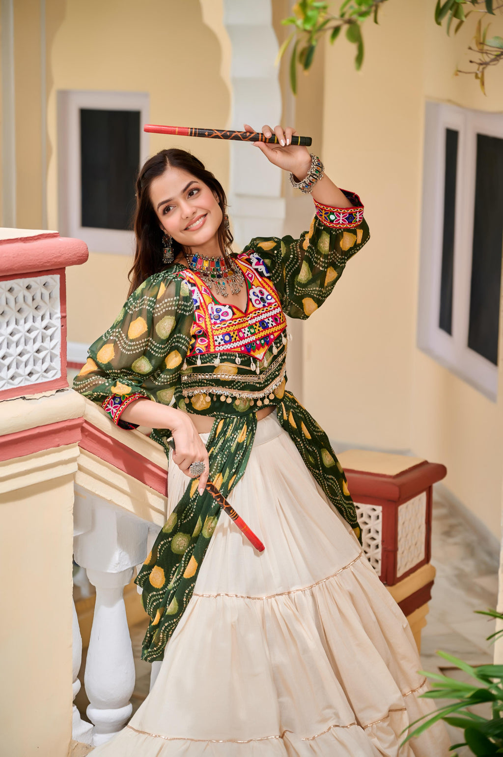 Gamathi Work Festive Cotton Lehenga