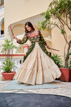 Gamathi Work Festive Cotton Lehenga