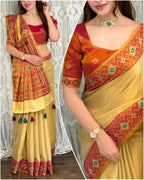 Jodhana Pure Cotton Silk Zari Saree