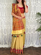 Jodhana Pure Cotton Silk Zari Saree