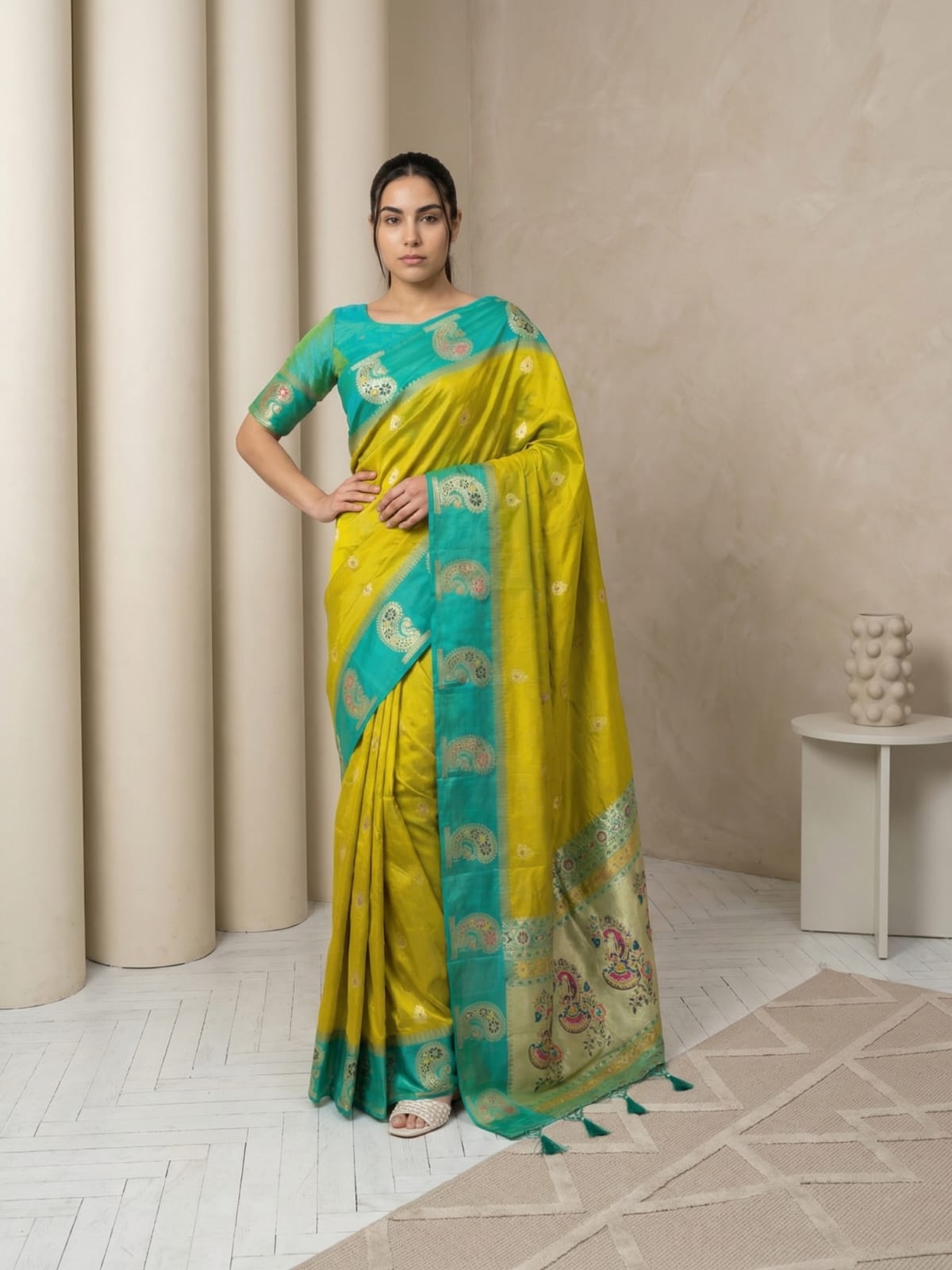Medha Peacock Paithani Saree
