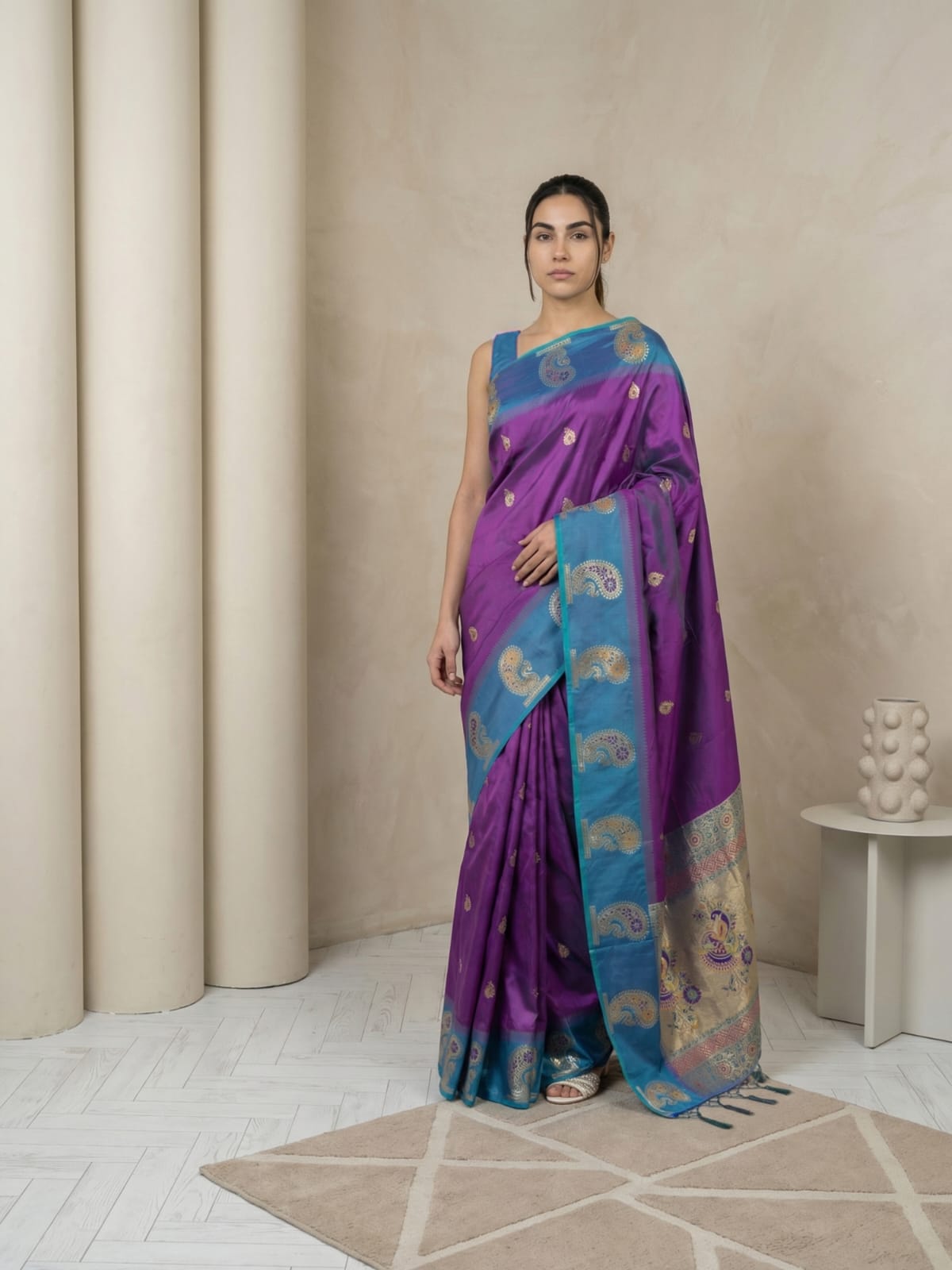 Medha Peacock Paithani Saree
