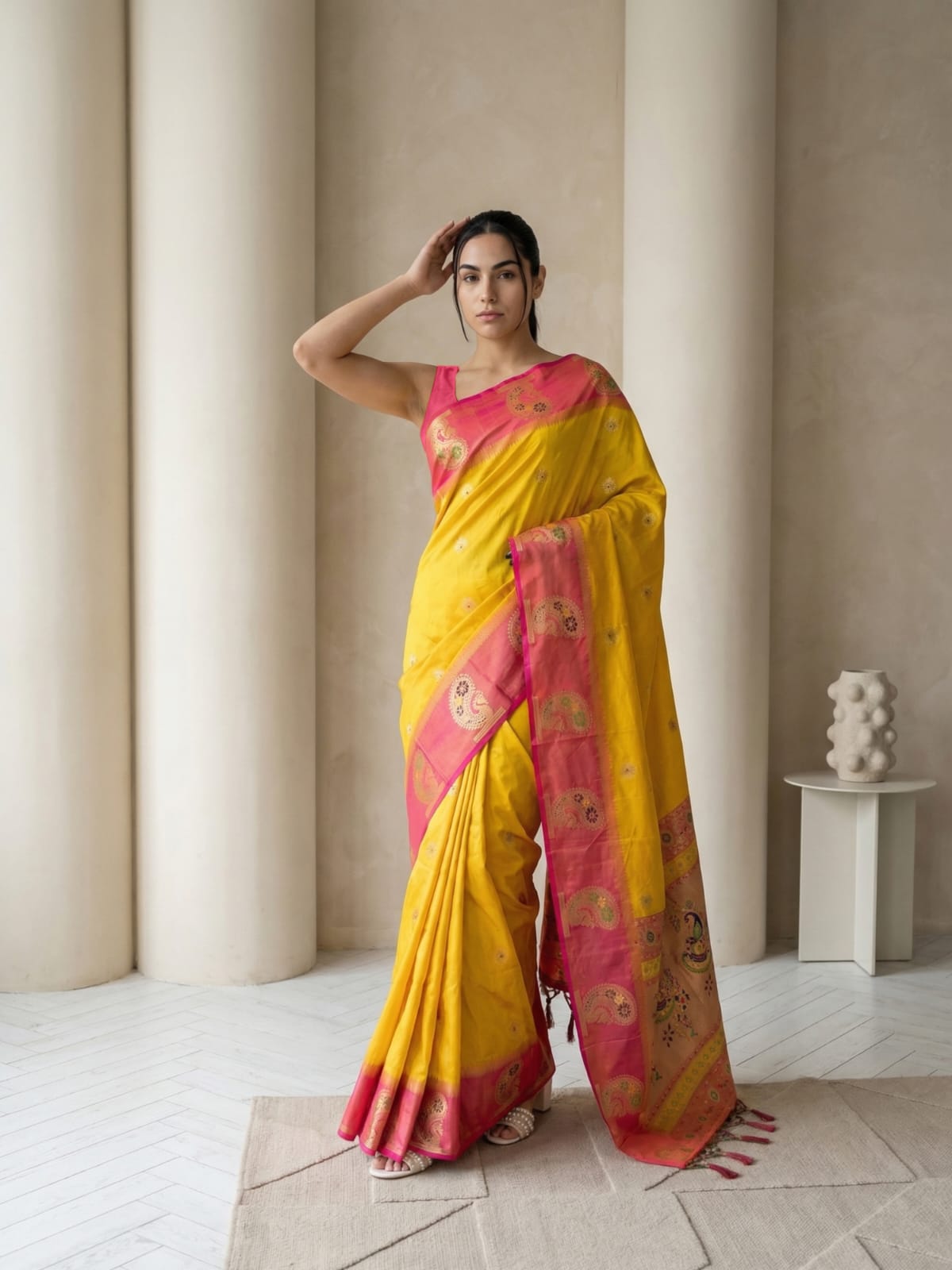 Medha Peacock Paithani Saree