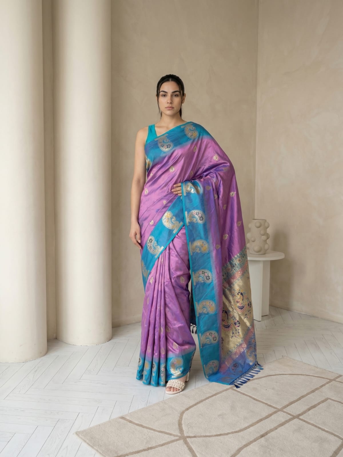 Medha Peacock Paithani Saree