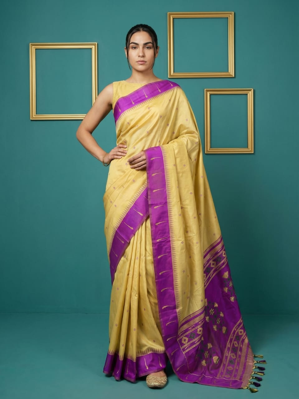 Handloom Soft Silk Zari Saree