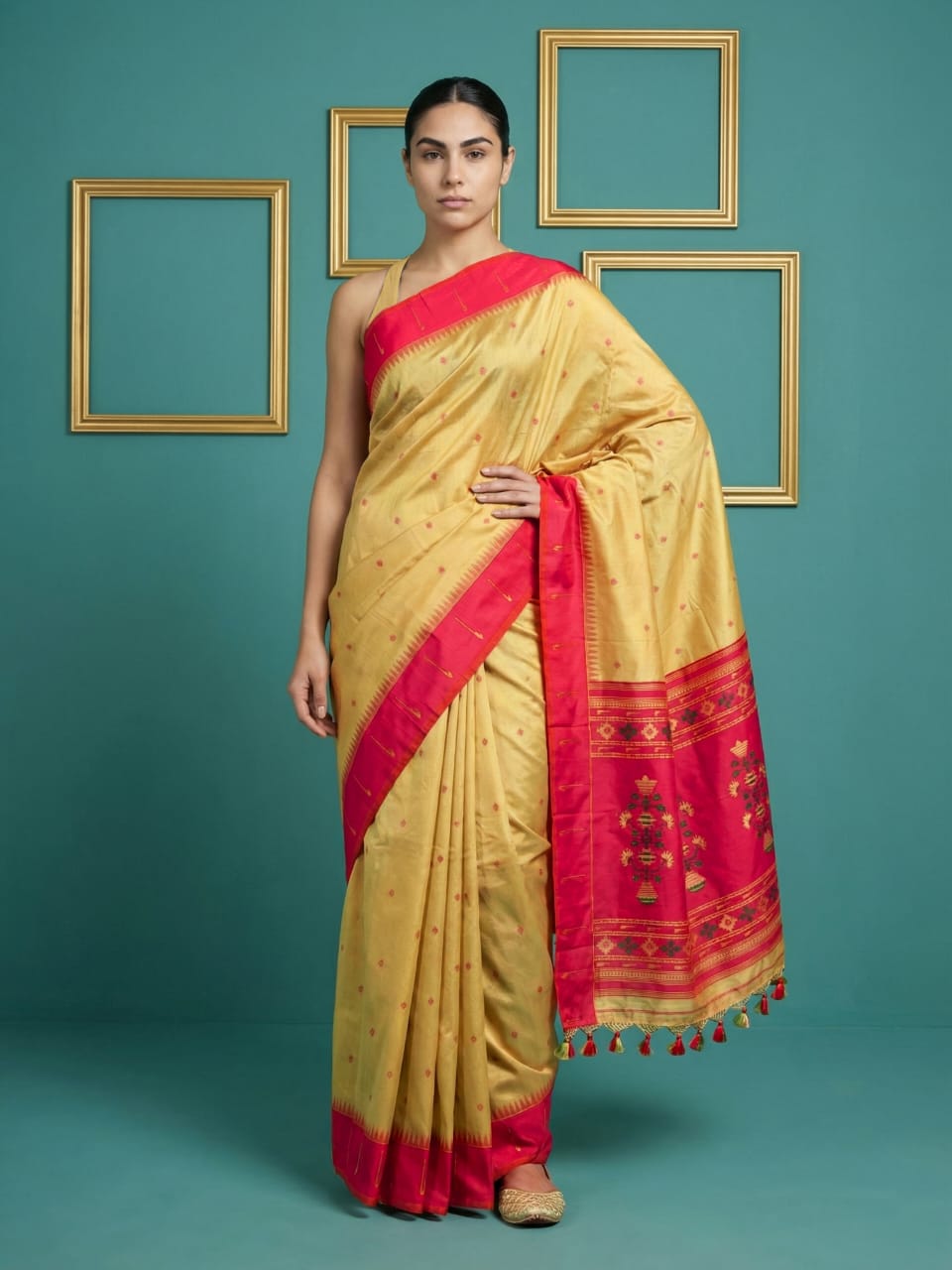 Handloom Soft Silk Zari Saree