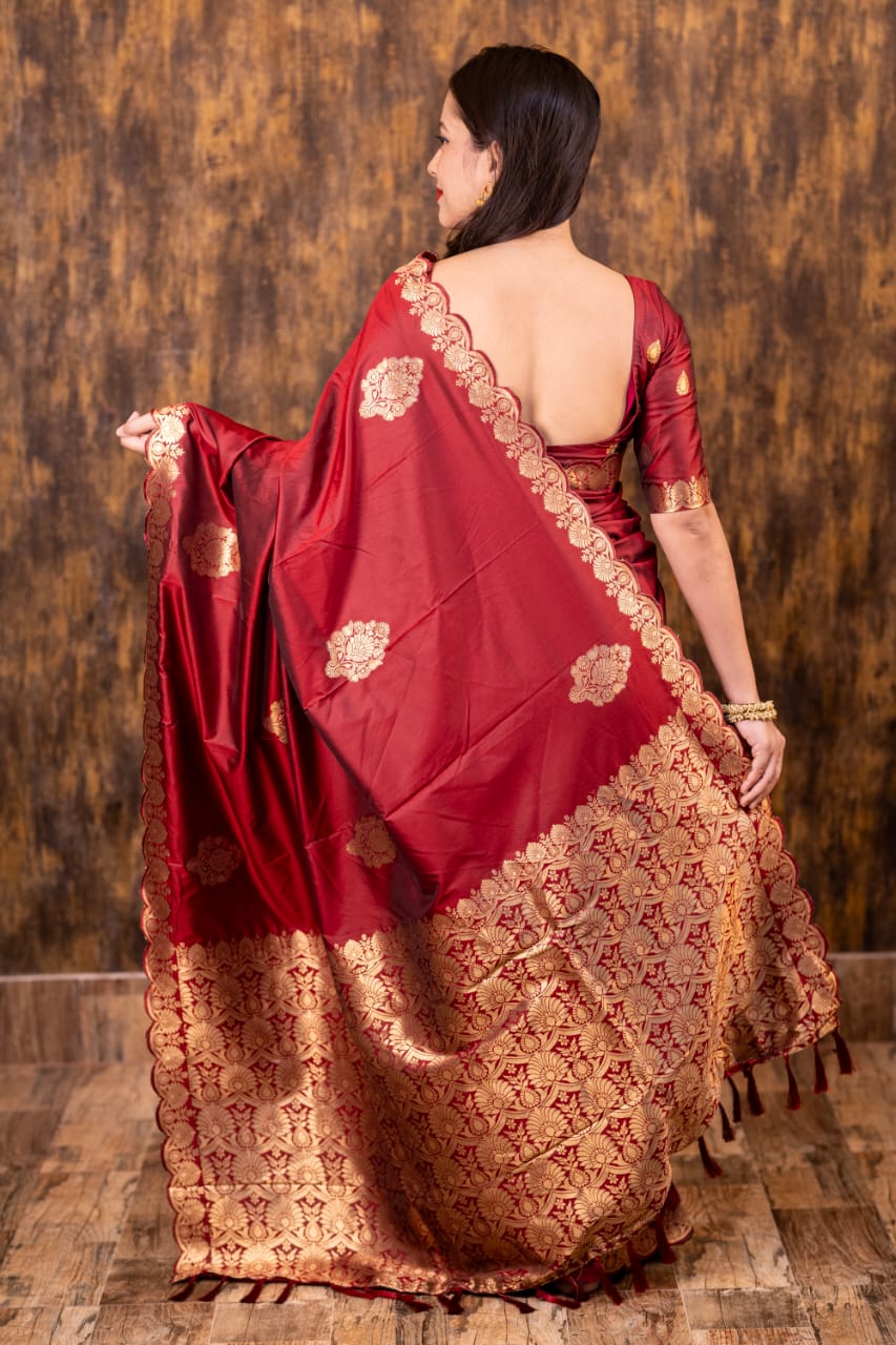 Banarasi Cutwork Soft Silk Saree