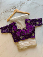Gold Tissue Silk Embroidery Saree
