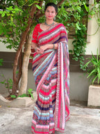 Soft Faux Georgette Designer Saree