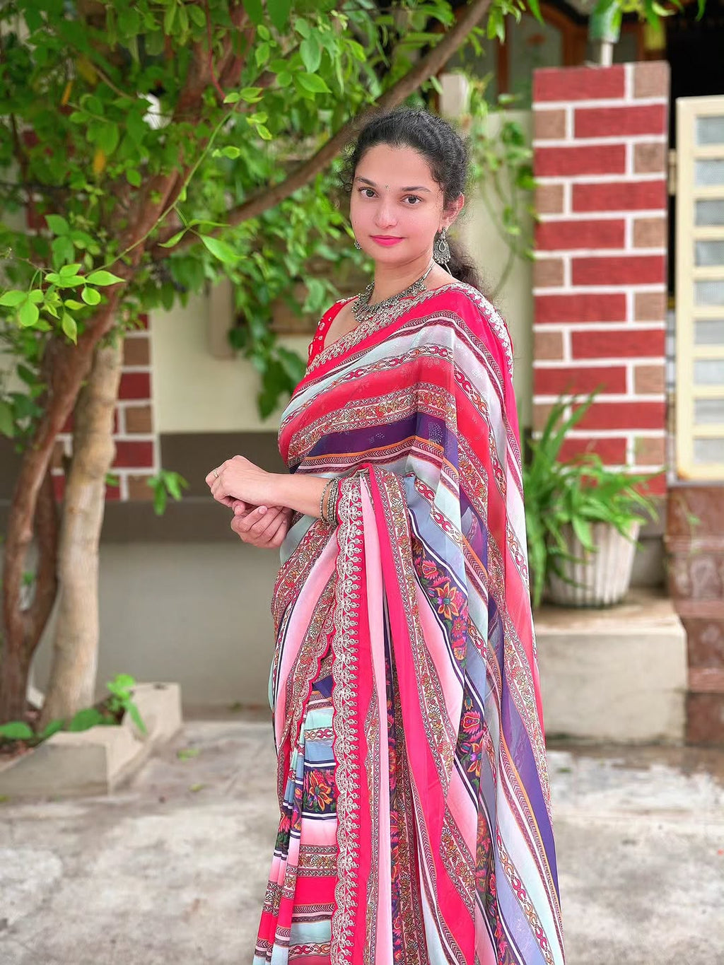 Soft Faux Georgette Designer Saree