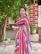 Soft Faux Georgette Designer Saree