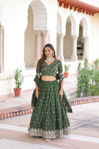 Vichitra Silk Zari Lehenga