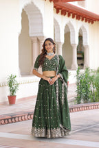 Vichitra Silk Zari Lehenga