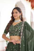 Vichitra Silk Zari Lehenga