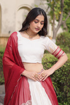 Viscose Jacquard Onam Lehenga