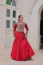 Roman Silk Gota Patti Lehenga