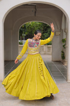Roman Silk Gota Patti Lehenga