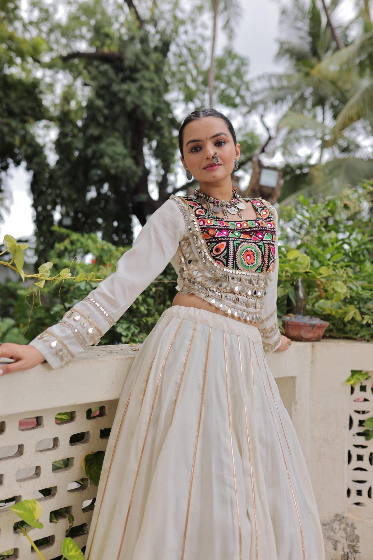 Roman Silk Gota Patti Lehenga