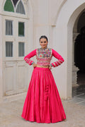 Roman Silk Gota Patti Lehenga