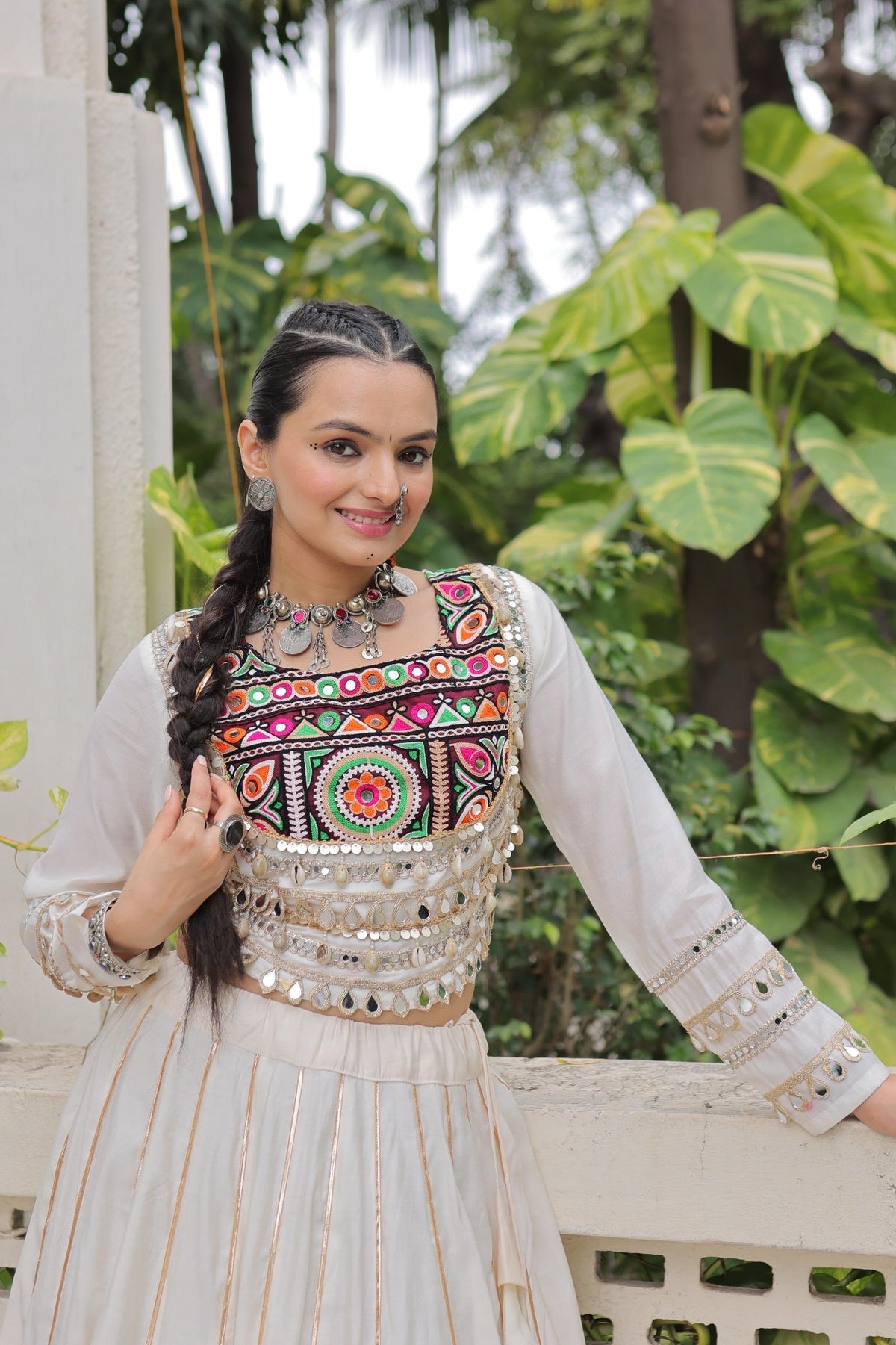 Roman Silk Gota Patti Lehenga