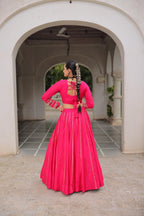Roman Silk Gota Patti Lehenga