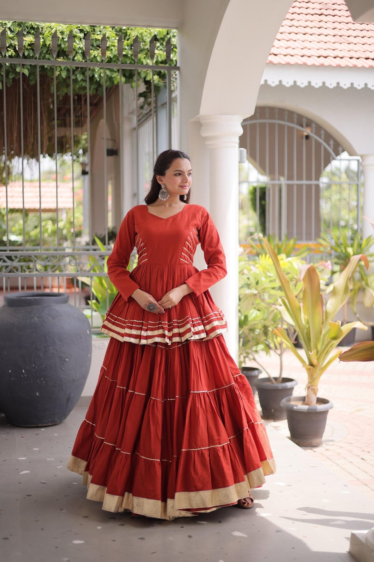Cora Cotton 12 Meter Frill Lehenga