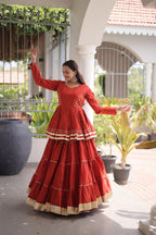 Cora Cotton 12 Meter Frill Lehenga