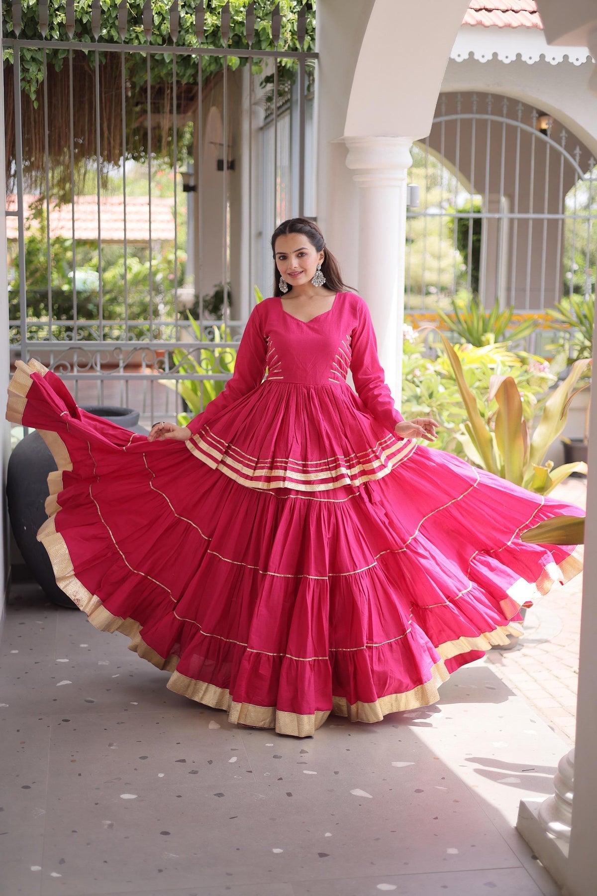 Cora Cotton 12 Meter Frill Lehenga