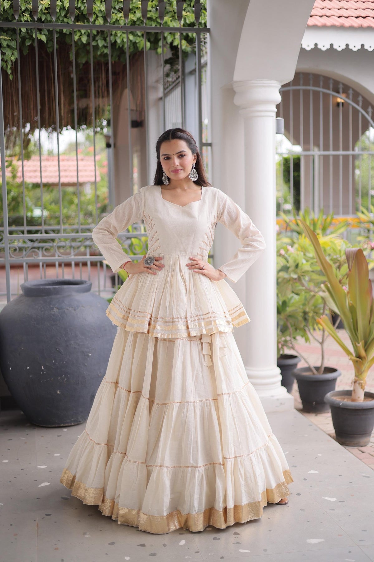 Cora Cotton 12 Meter Frill Lehenga