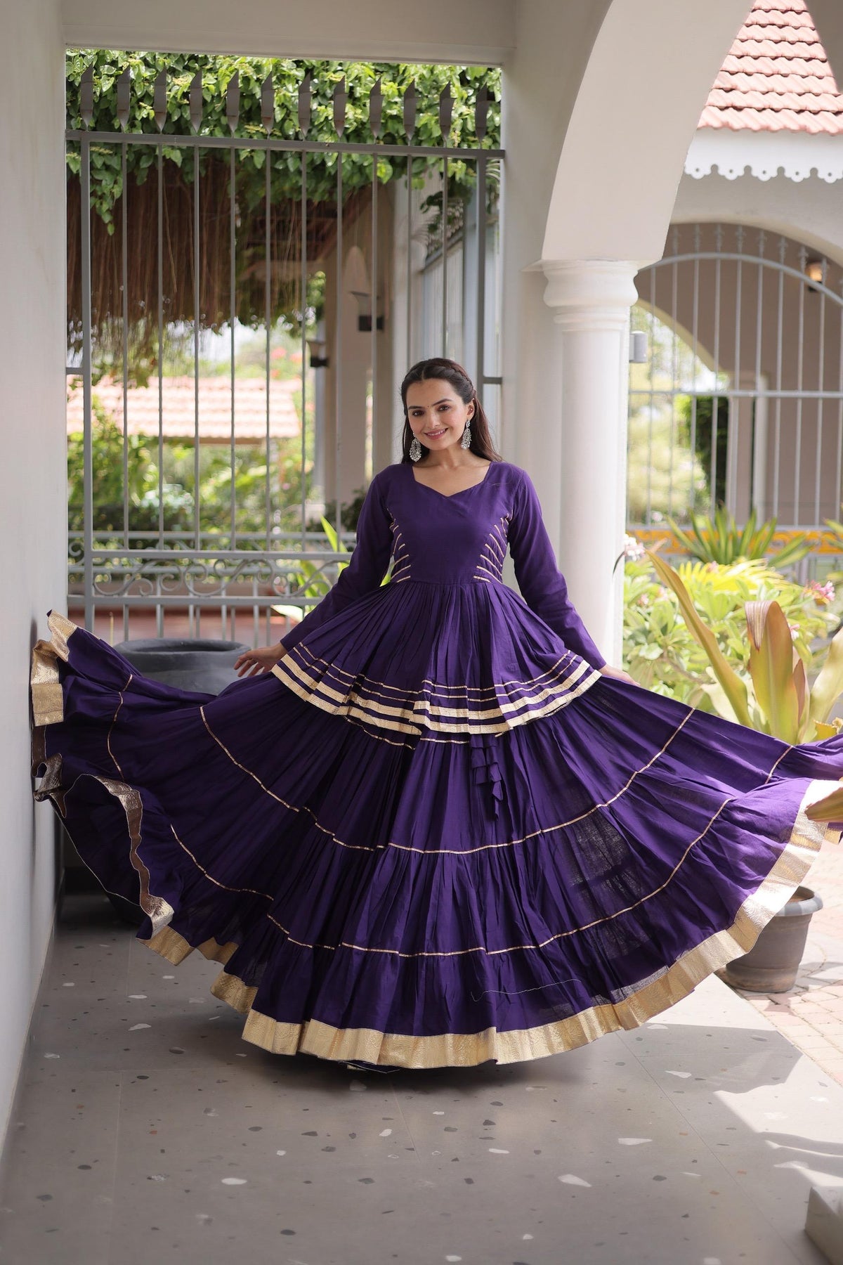 Cora Cotton 12 Meter Frill Lehenga