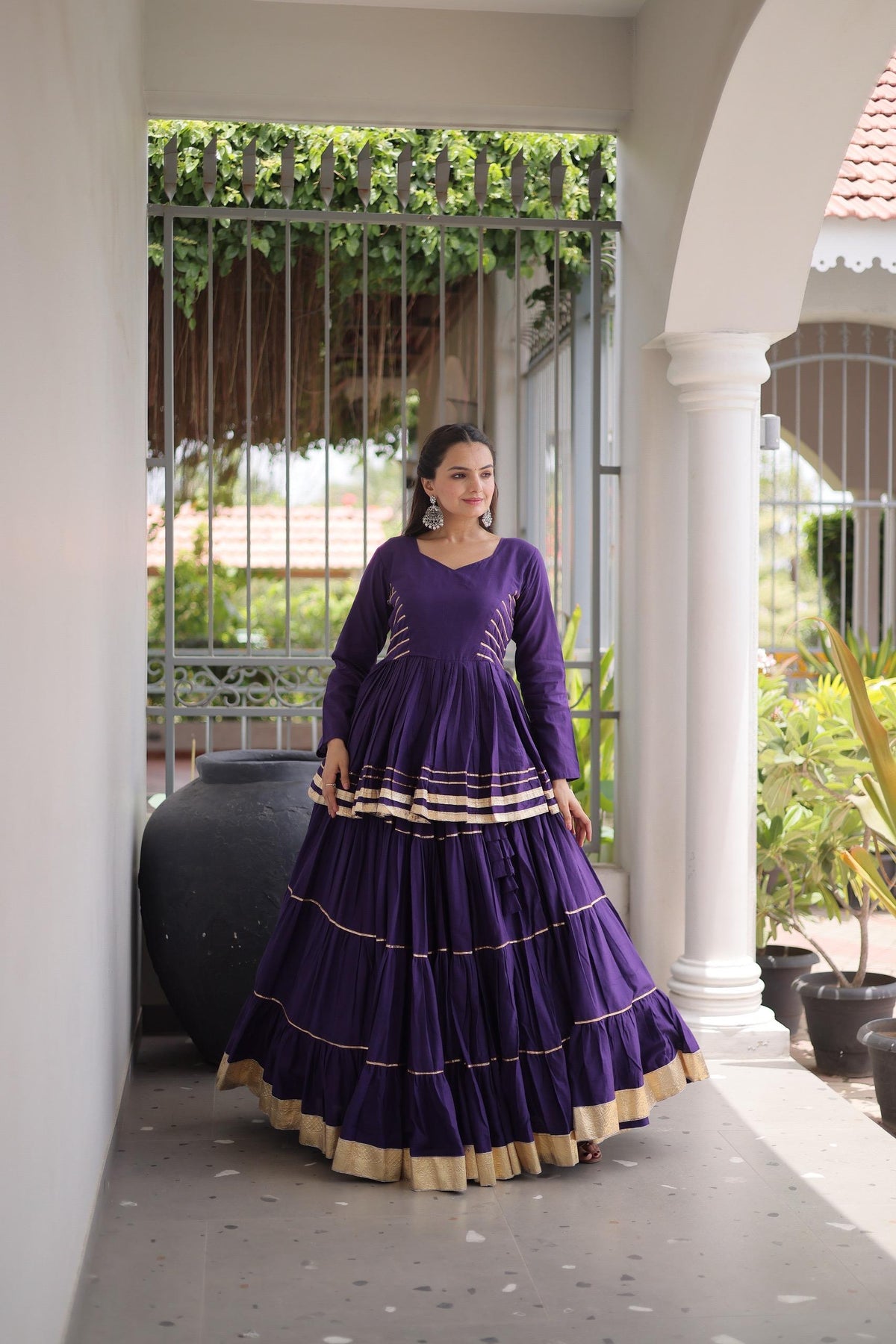 Cora Cotton 12 Meter Frill Lehenga