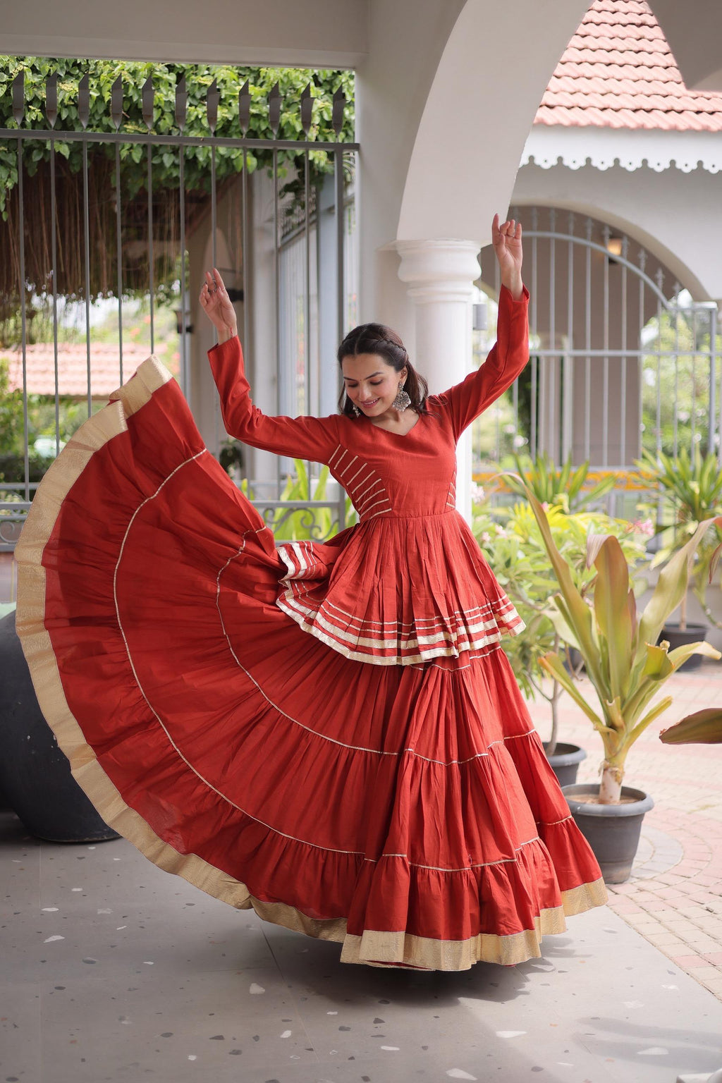 Cora Cotton 12 Meter Frill Lehenga
