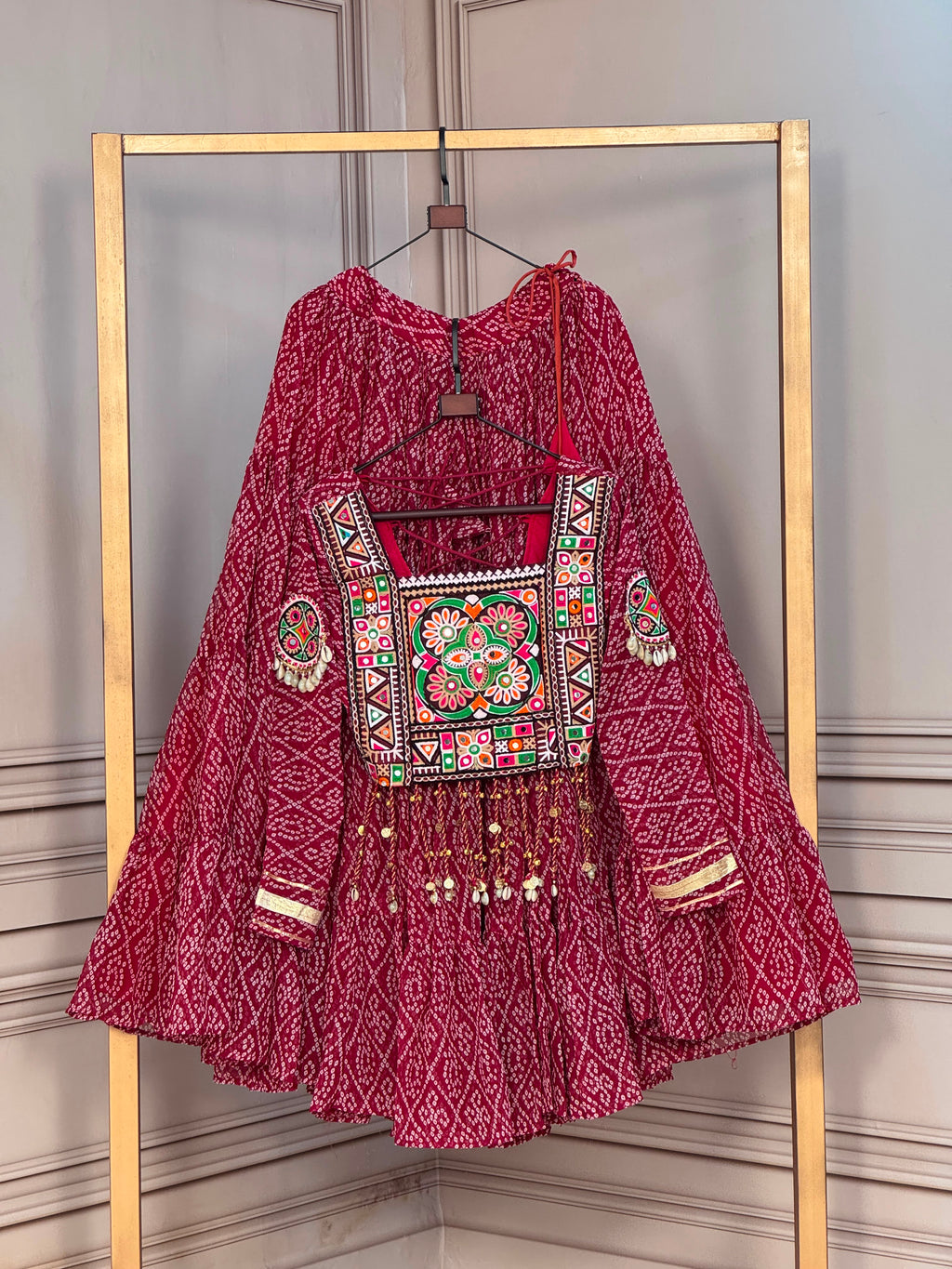 Bandhni Print Lehenga Choli