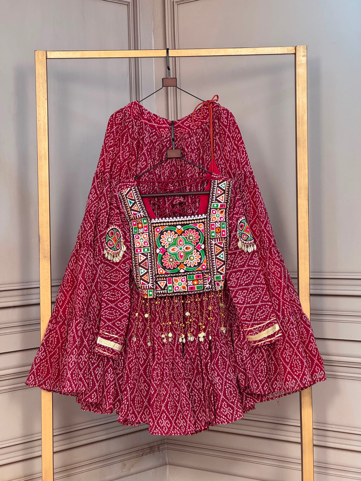 Bandhni Print Lehenga Choli