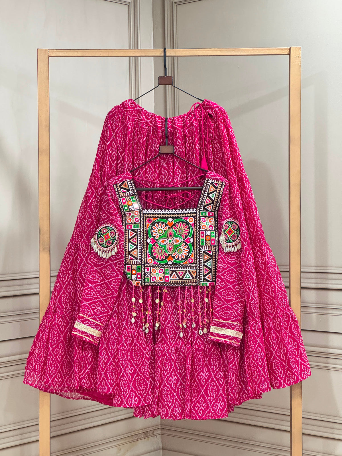 Bandhni Print Lehenga Choli