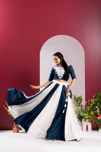 Rayon Cotton Mirror Work Lehenga