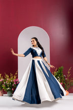 Rayon Cotton Mirror Work Lehenga