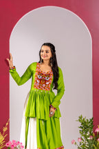 Gamthi Work Rayon Gown
